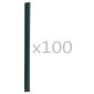 vidaXL Σύνδεσμοι Στερέωσης Ρολού Περίφραξης 100 τεμ. Πράσινοι από PVC