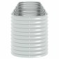 vidaXL Ζαρντινιέρα Υπερυψωμένη Ασημί 400x80x81 εκ. Γαλβανισμ. Χάλυβας