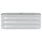 vidaXL Ζαρντινιέρα Υπερυψωμένη Ασημί 240x80x81 εκ. Γαλβανισμ. Χάλυβας