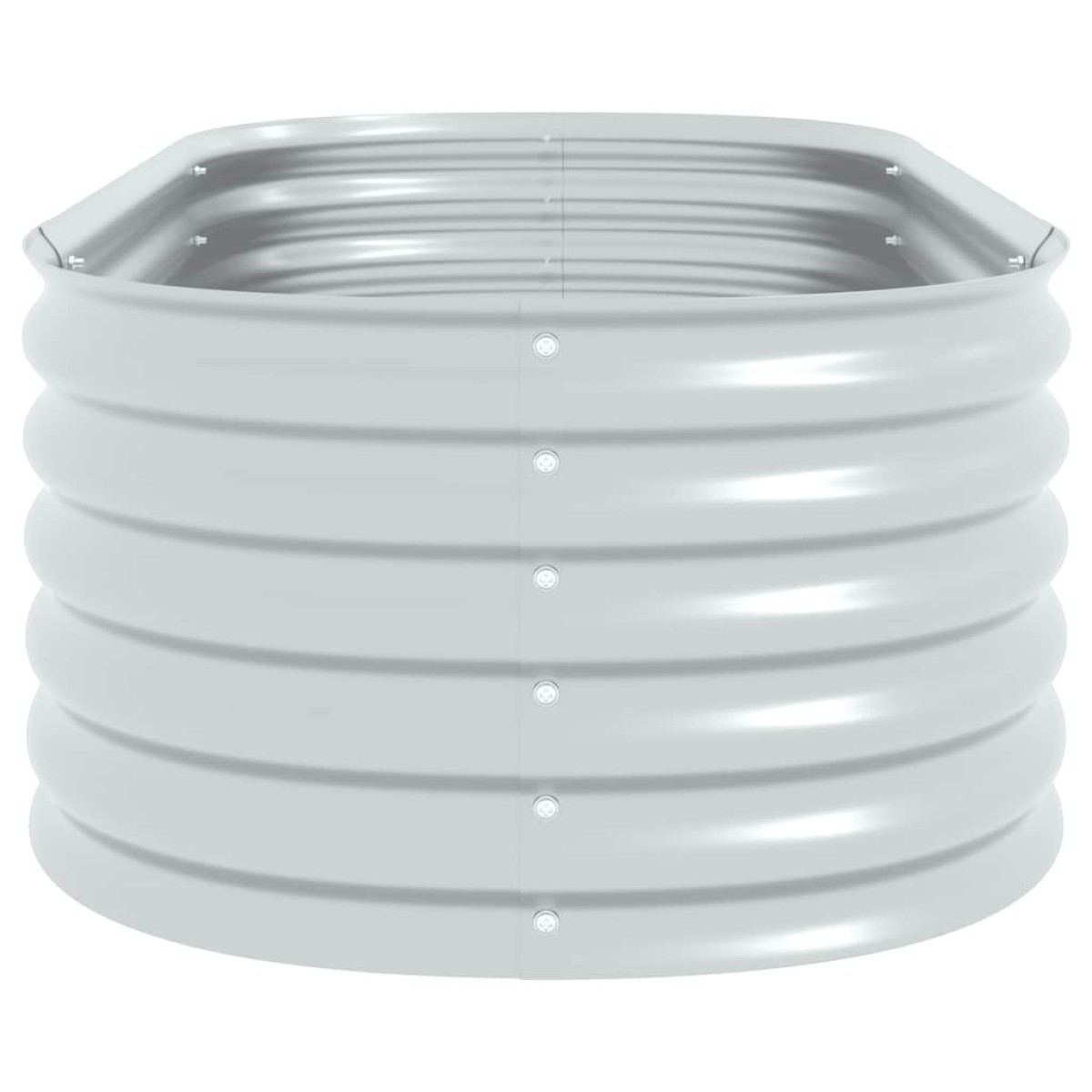vidaXL Ζαρντινιέρα Υπερυψωμένη Ασημί 160x80x44 εκ. Γαλβανισμ. Χάλυβας