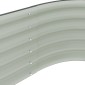 vidaXL Ζαρντινιέρα Υπερυψωμένη Γκρι 320x80x44 εκ. Γαλβανισμ. Χάλυβας