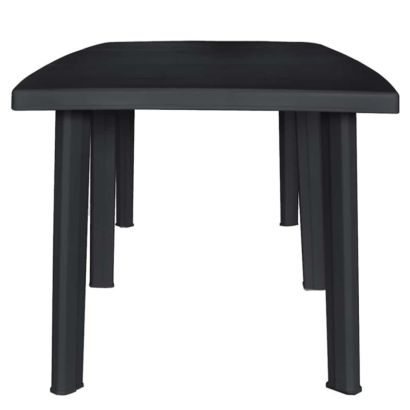 vidaXL Τραπέζι Κήπου Ανθρακί 216 x 90 x 72 εκ. Πλαστικό