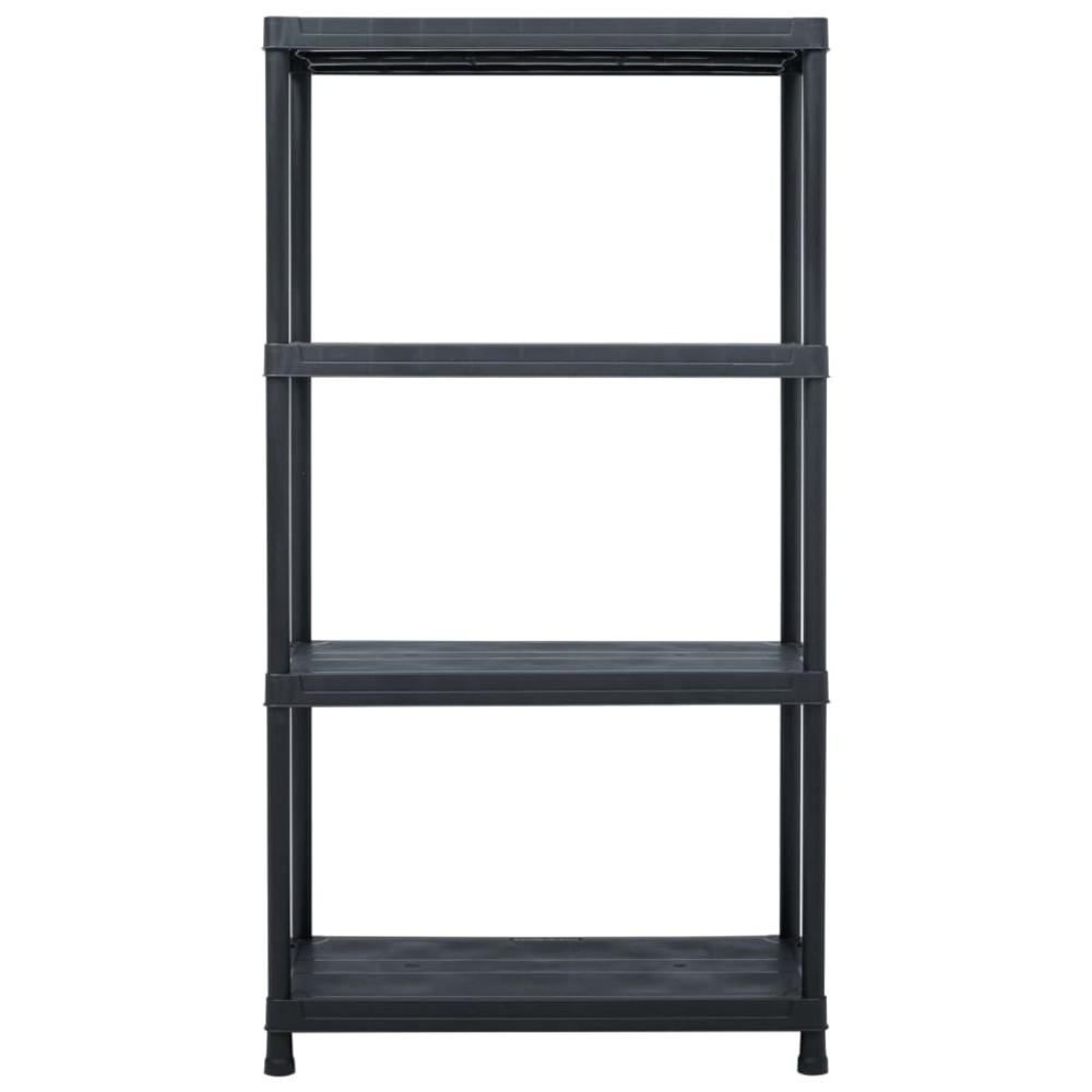 vidaXL Ραφιέρα Μαύρη 100 κ. 60 x 30 x 138 εκ. Πλαστική
