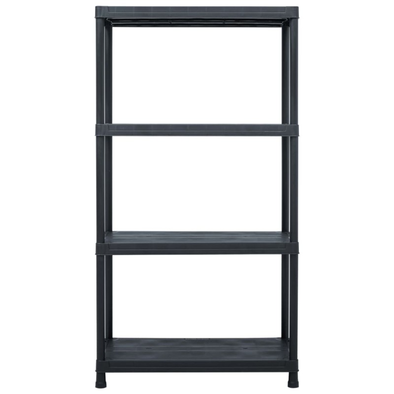 vidaXL Ραφιέρα Μαύρη 100 κ. 60 x 30 x 138 εκ. Πλαστική