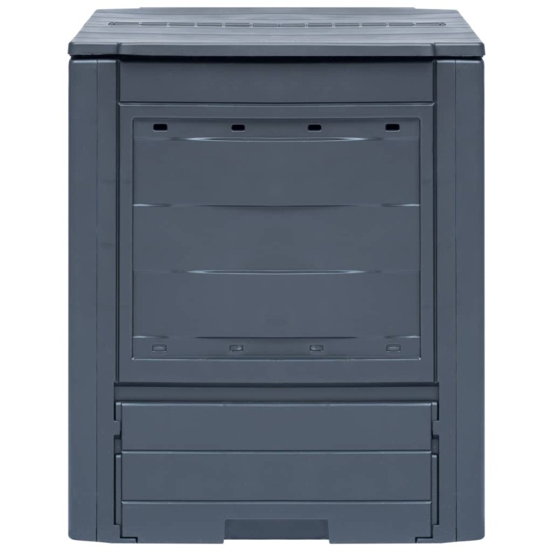 vidaXL Κομποστοποιητής Κήπου Γκρι 60 x 60 x 73 εκ. 260 Λίτρα