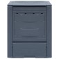 vidaXL Κομποστοποιητής Κήπου Γκρι 60 x 60 x 73 εκ. 260 Λίτρα