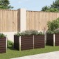 vidaXL Ζαρντινιέρα Ψηλή Καφέ 160 x 80 x 77 εκ. από Γαλβανισμένο Χάλυβα