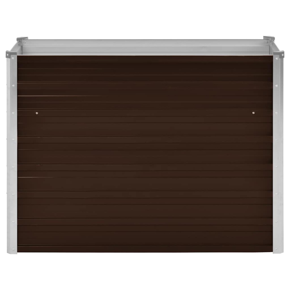 vidaXL Ζαρντινιέρα Υπερυψωμένη Καφέ 100x40x77 εκ. Γαλβανισμ. Χάλυβας