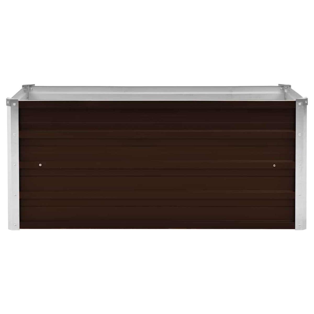 vidaXL Ζαρντινιέρα Υπερυψωμένη Καφέ 100x40x45 εκ. Γαλβανισμ. Χάλυβας