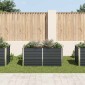 vidaXL Ζαρντινιέρα Ψηλή Ανθρακί 160x80x77 εκ. από Γαλβανισμένο Χάλυβα