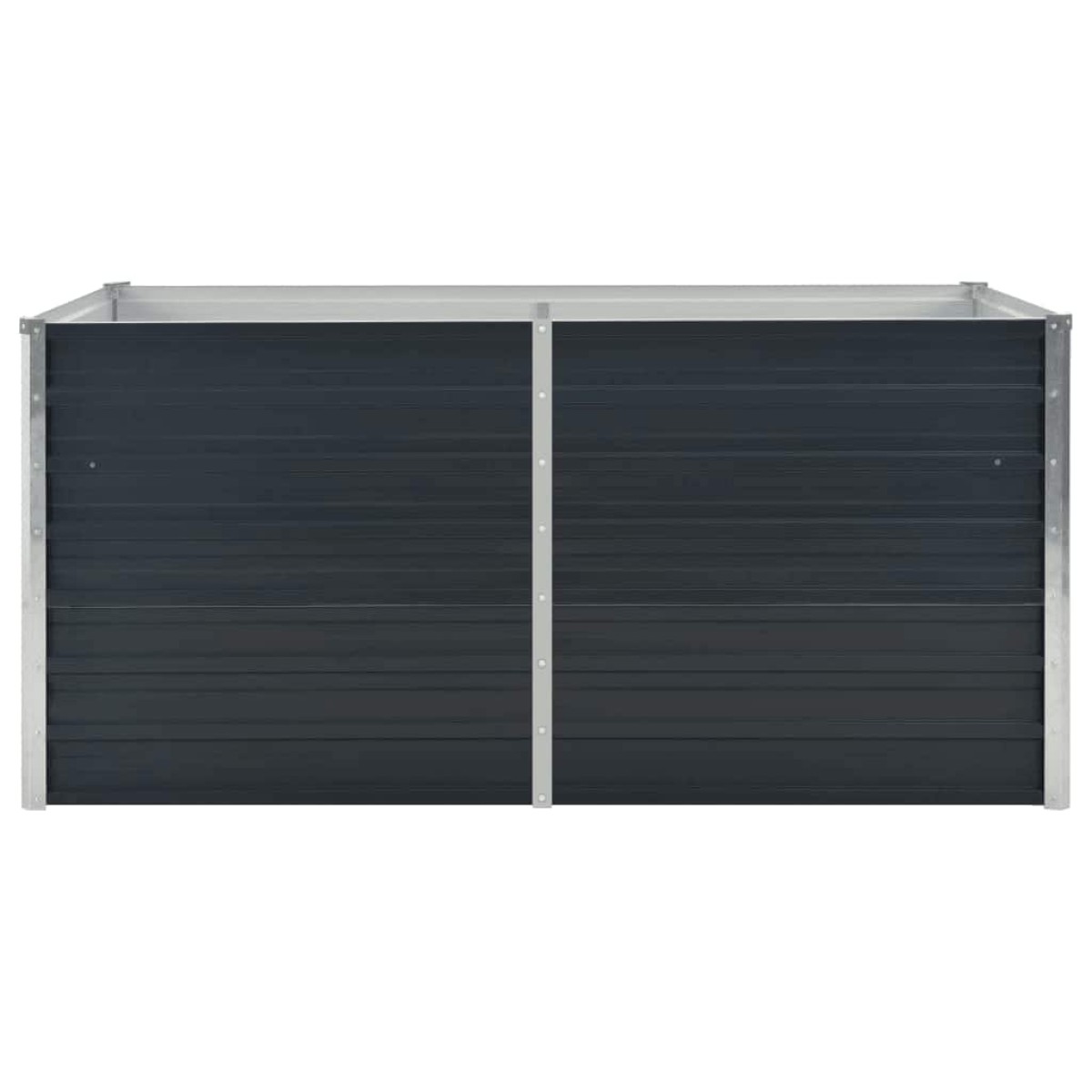 vidaXL Ζαρντινιέρα Ψηλή Ανθρακί 160x80x77 εκ. από Γαλβανισμένο Χάλυβα