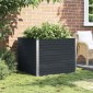 vidaXL Ζαρντινιέρα Ψηλή Ανθρακί 100x100x77 εκ. Γαλβανισμένος Χάλυβας