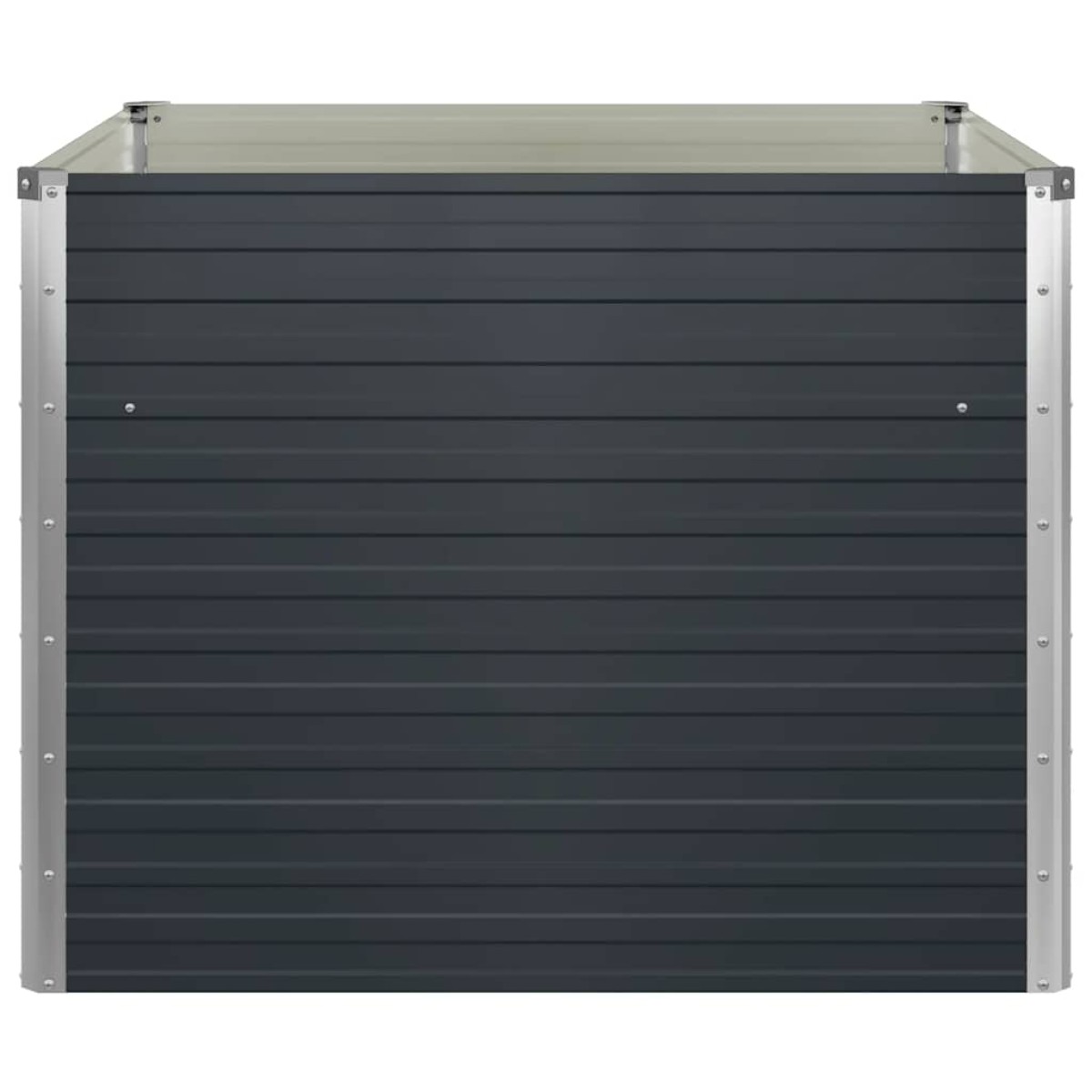 vidaXL Ζαρντινιέρα Ψηλή Ανθρακί 100x100x77 εκ. Γαλβανισμένος Χάλυβας