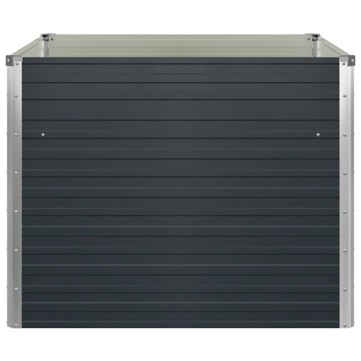 vidaXL Ζαρντινιέρα Ψηλή Ανθρακί 100x100x77 εκ. Γαλβανισμένος Χάλυβας