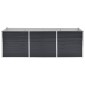 vidaXL Ζαρντινιέρα Υπερυψωμένη Ανθρακί 240x80x77 εκ. Γαλβαν. Χάλυβας