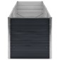 vidaXL Ζαρντινιέρα Υπερυψωμένη Ανθρακί 240x80x77 εκ. Γαλβαν. Χάλυβας
