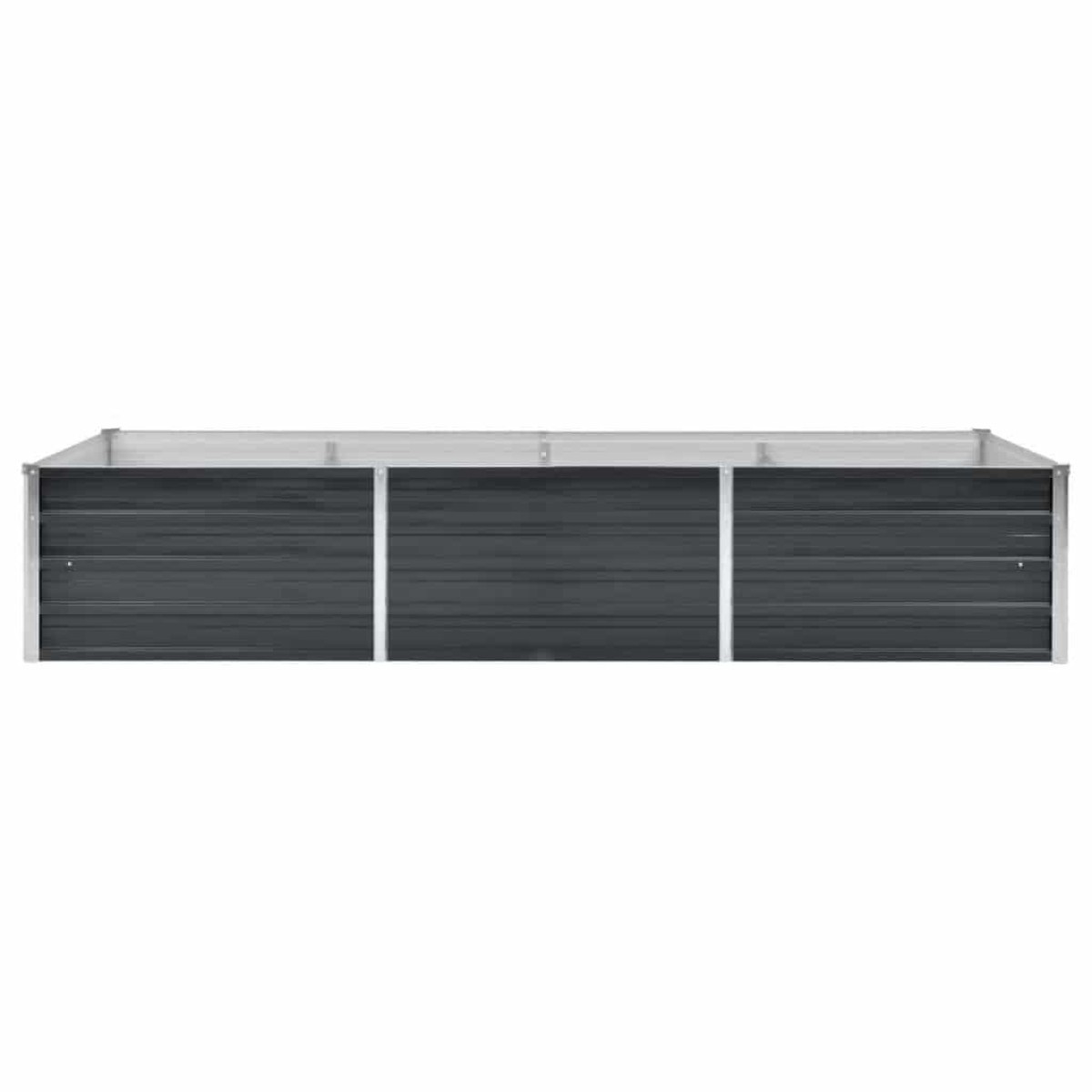 vidaXL Ζαρντινιέρα Υπερυψωμένη Ανθρακί 240x80x45 εκ. Γαλβαν. Χάλυβας