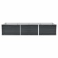 vidaXL Ζαρντινιέρα Υπερυψωμένη Ανθρακί 240x80x45 εκ. Γαλβαν. Χάλυβας