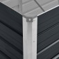 vidaXL Ζαρντινιέρα Υπερυψωμένη Ανθρακί 320x80x77 εκ. Γαλβαν. Χάλυβας