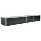 vidaXL Ζαρντινιέρα Υπερυψωμένη Ανθρακί 320x80x45 εκ. Γαλβαν. Χάλυβας