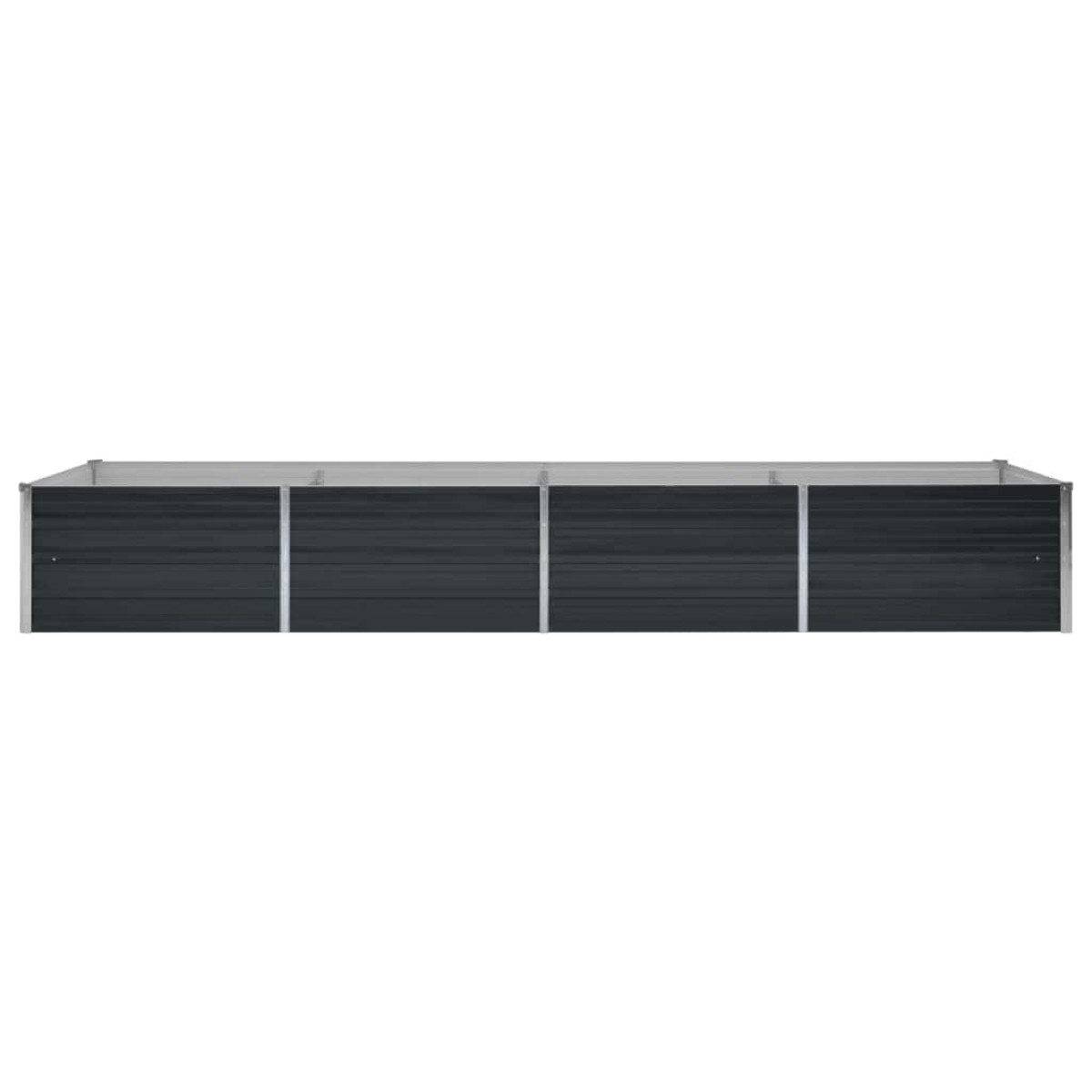 vidaXL Ζαρντινιέρα Υπερυψωμένη Ανθρακί 320x80x45 εκ. Γαλβαν. Χάλυβας