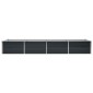 vidaXL Ζαρντινιέρα Υπερυψωμένη Ανθρακί 320x80x45 εκ. Γαλβαν. Χάλυβας