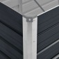 vidaXL Ζαρντινιέρα Υπερυψωμένη Ανθρακί 320x80x45 εκ. Γαλβαν. Χάλυβας