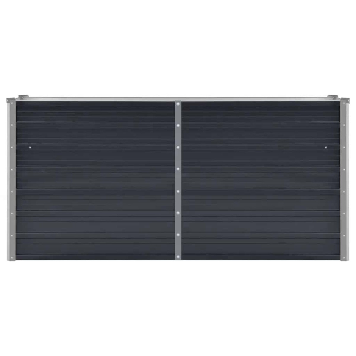 vidaXL Ζαρντινιέρα Υπερυψωμένη Ανθρακί 160x40x77 εκ. Γαλβαν. Χάλυβας