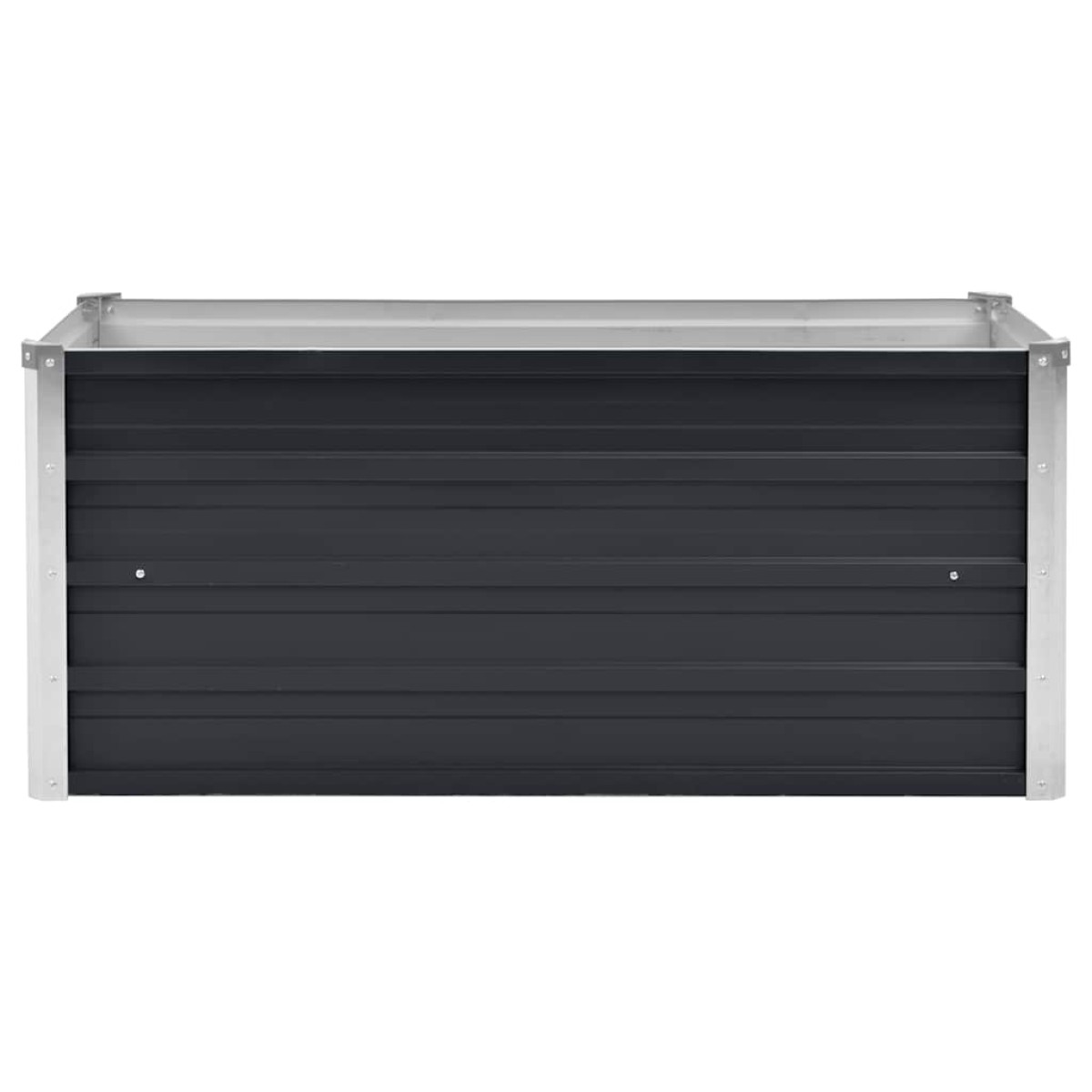 vidaXL Ζαρντινιέρα Υπερυψωμένη Ανθρακί 100x40x45 εκ. Γαλβαν. Χάλυβας