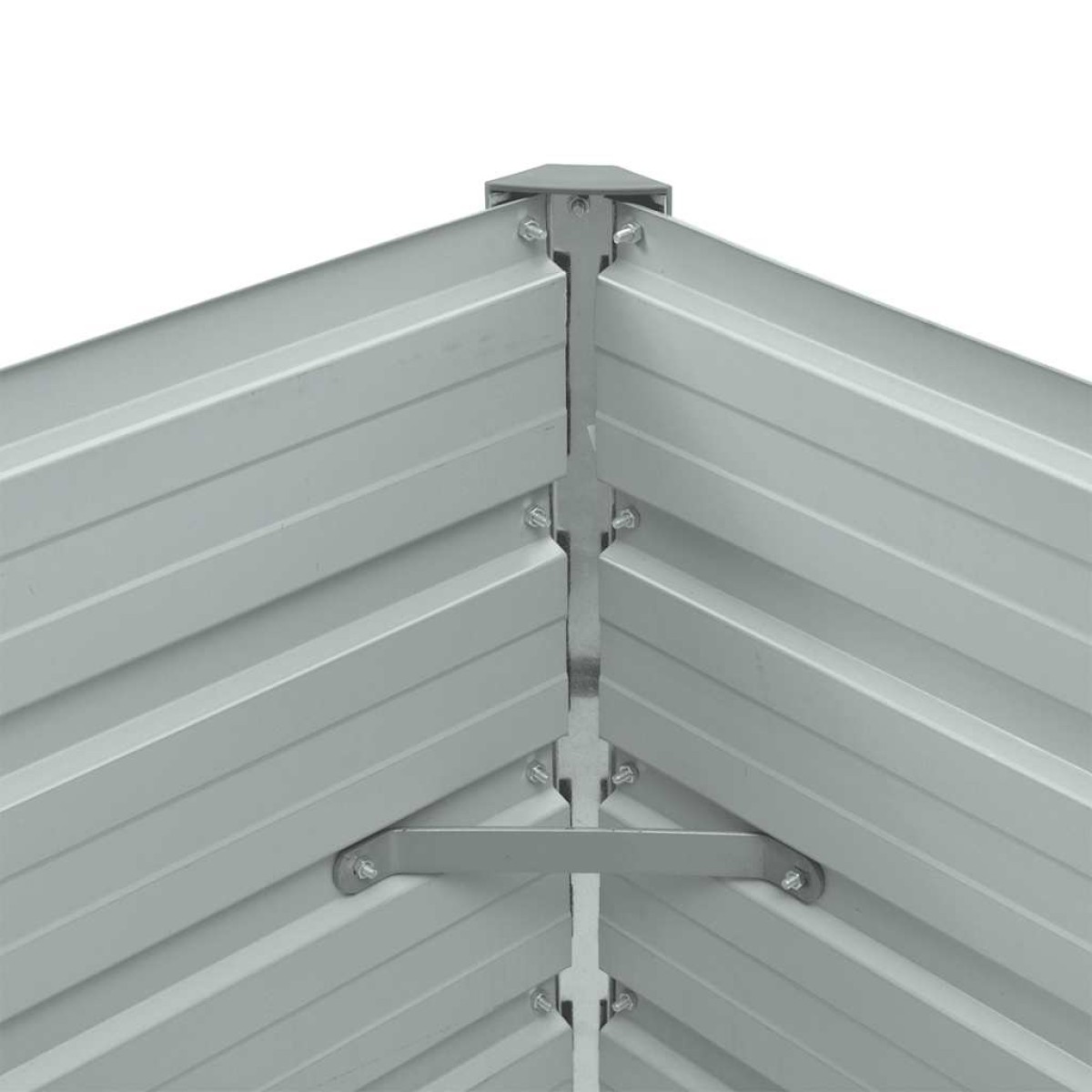 vidaXL Ζαρντινιέρα Υπερυψωμένη Ανθρακί 100x40x45 εκ. Γαλβαν. Χάλυβας