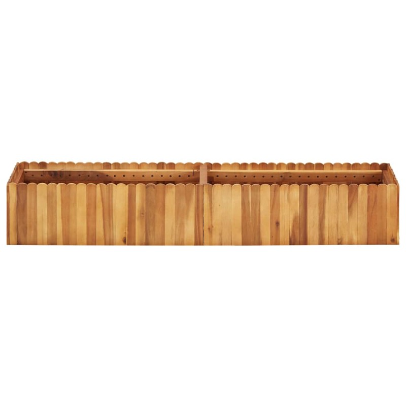 vidaXL Ζαρντινιέρα Υπερυψωμένη 150 x 30 x 25 εκ. Μασίφ Ξύλο Ακακίας