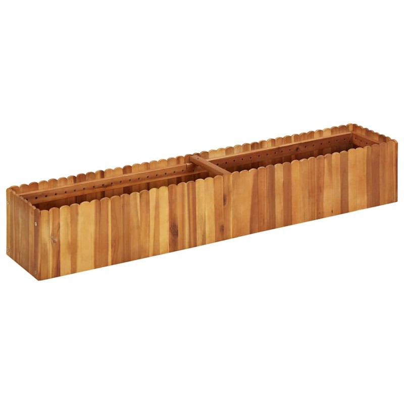 vidaXL Ζαρντινιέρα Υπερυψωμένη 150 x 30 x 25 εκ. Μασίφ Ξύλο Ακακίας