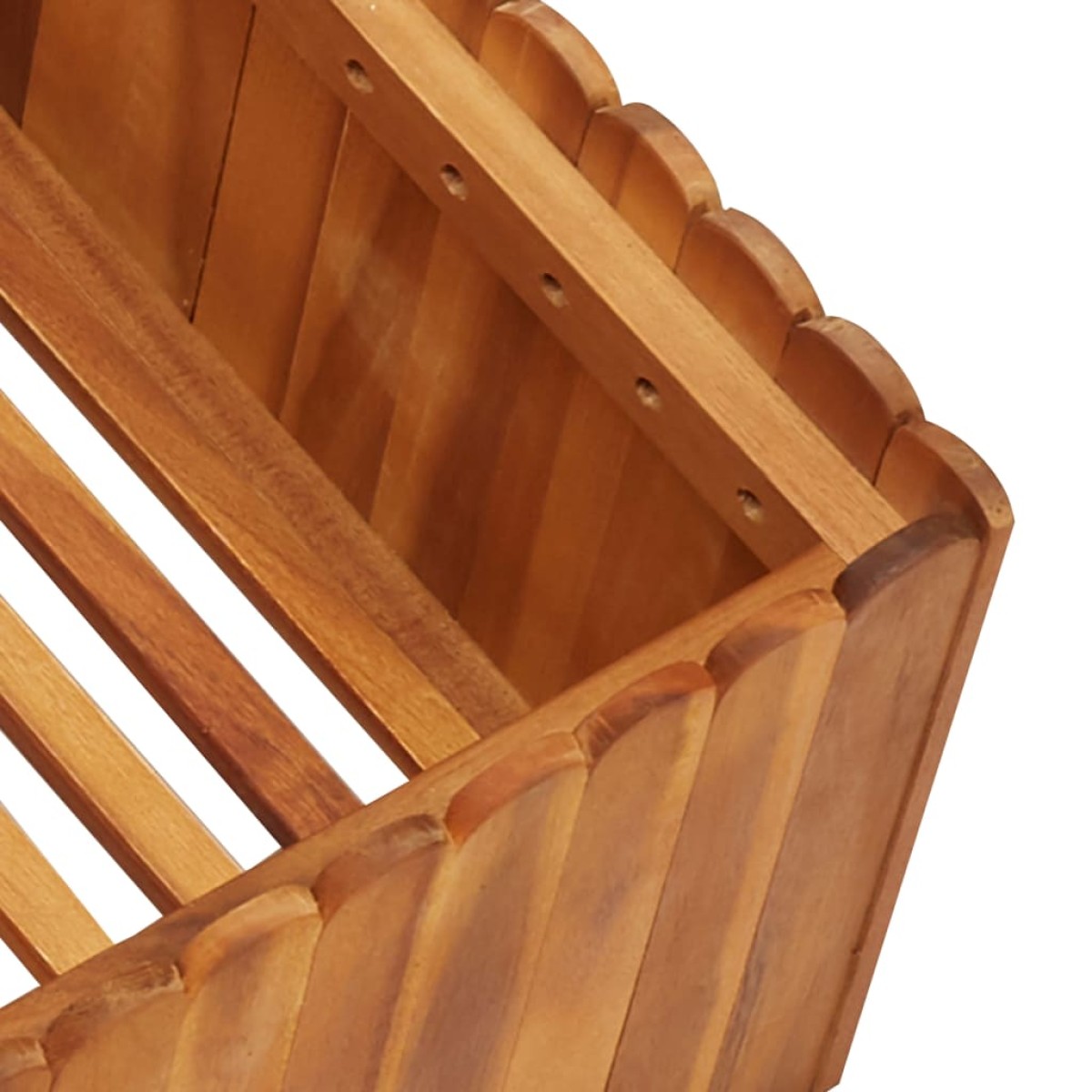 vidaXL Ζαρντινιέρα Υπερυψωμένη 100 x 100 x 25 εκ. Μασίφ Ξύλο Ακακίας