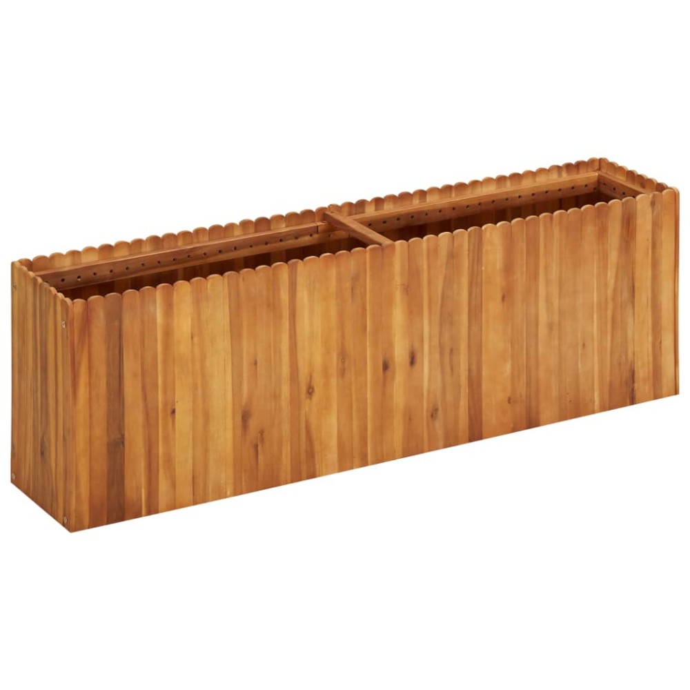 vidaXL Ζαρντινιέρα Υπερυψωμένη 150 x 30 x 50 εκ. Μασίφ Ξύλο Ακακίας