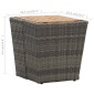 vidaXL Τραπέζι Βοηθητικό Γκρι 41,5x41,5x43 εκ Συνθ.Ρατάν/Ξύλο Ακακίας