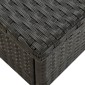 vidaXL Τραπέζι Κήπου Μαύρο 50 x 50 x 47 εκ. από Συνθετικό Ρατάν