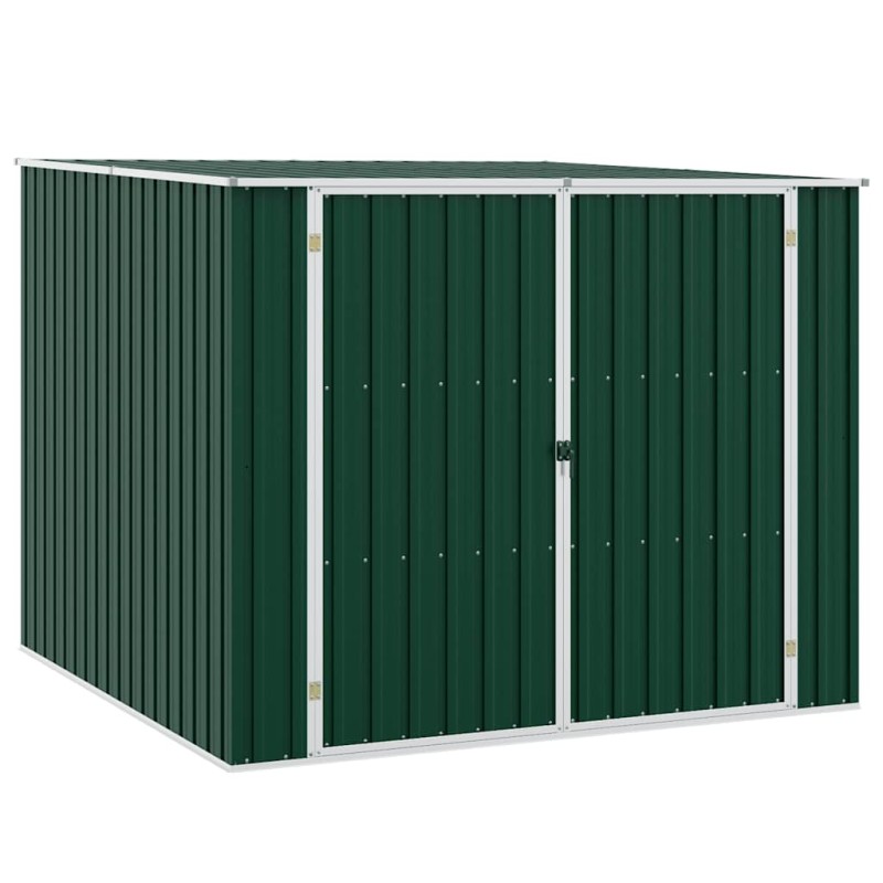 vidaXL Αποθήκη Κήπου Πράσινη 195x198x159 εκ. από Γαλβανισμένο Ατσάλι