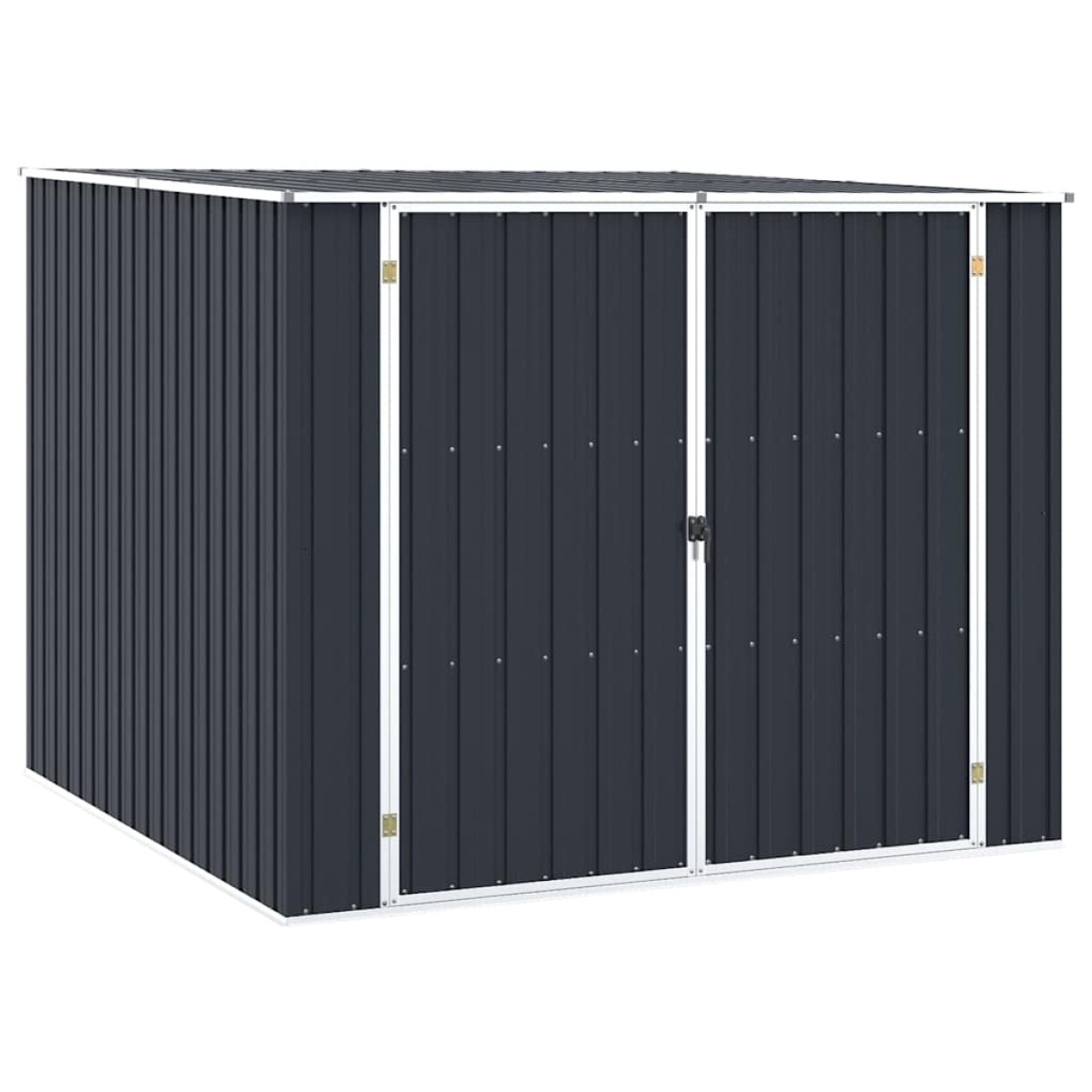 vidaXL Αποθήκη Κήπου Ανθρακί 195x198x159 εκ. από Γαλβανισμένο Ατσάλι