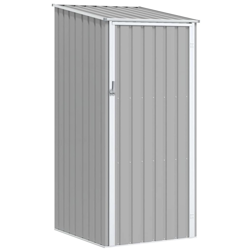 vidaXL Αποθήκη Κήπου Γκρι 87 x 98 x 159 εκ. από Γαλβανισμένο Ατσάλι