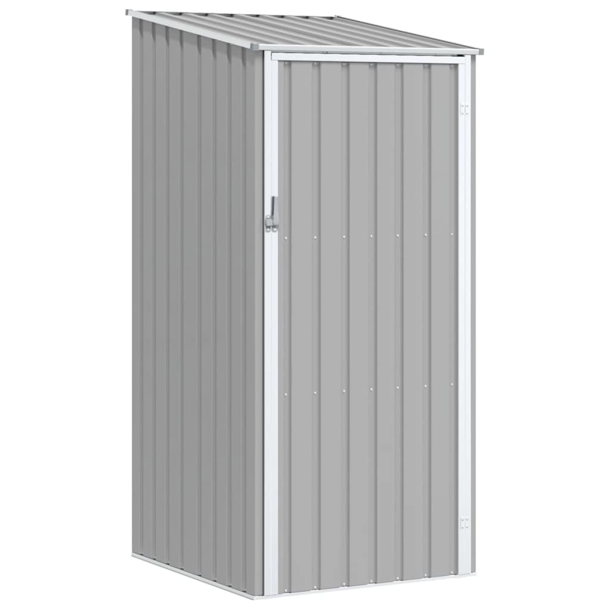 vidaXL Αποθήκη Κήπου Γκρι 87 x 98 x 159 εκ. από Γαλβανισμένο Ατσάλι
