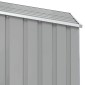 vidaXL Αποθήκη Κήπου Γκρι 87 x 98 x 159 εκ. από Γαλβανισμένο Ατσάλι