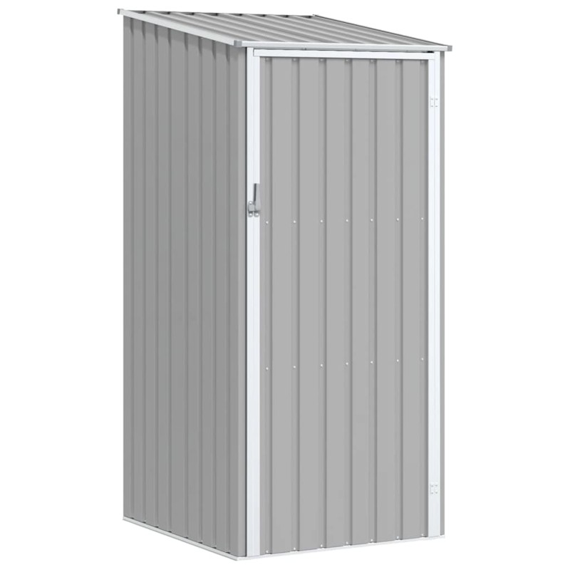 vidaXL Αποθήκη Κήπου Γκρι 87 x 98 x 159 εκ. από Γαλβανισμένο Ατσάλι