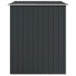 vidaXL Αποθήκη Κήπου Ανθρακί 205 x 129 x 183 εκ. Γαλβανισμένο Ατσάλι