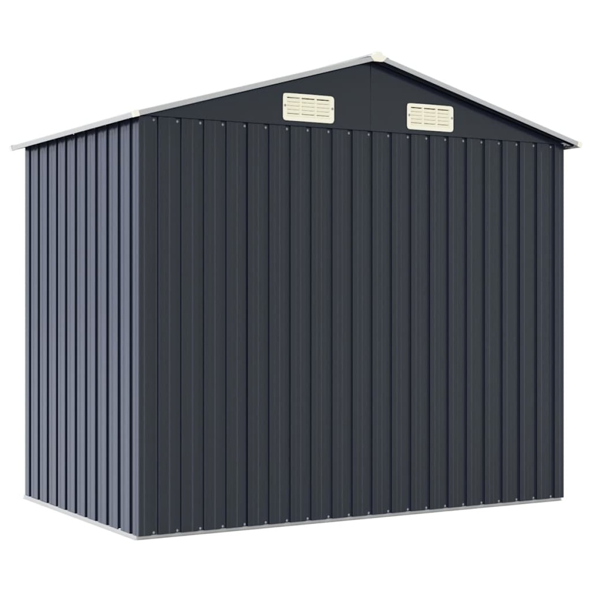 vidaXL Αποθήκη Κήπου Ανθρακί 205 x 129 x 183 εκ. Γαλβανισμένο Ατσάλι