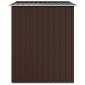 vidaXL Αποθήκη Κήπου Καφέ 205 x 129 x 183 εκ. από Γαλβανισμένο Ατσάλι