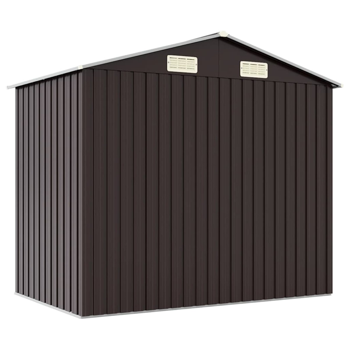 vidaXL Αποθήκη Κήπου Καφέ 205 x 129 x 183 εκ. από Γαλβανισμένο Ατσάλι