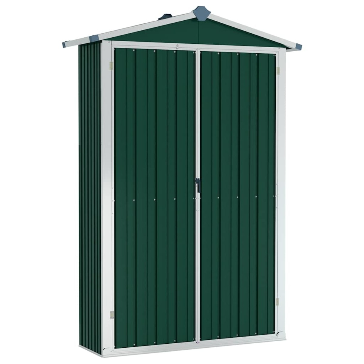 vidaXL Αποθήκη Κήπου Πράσινη 116x45x175 εκ. από Γαλβανισμένο Ατσάλι
