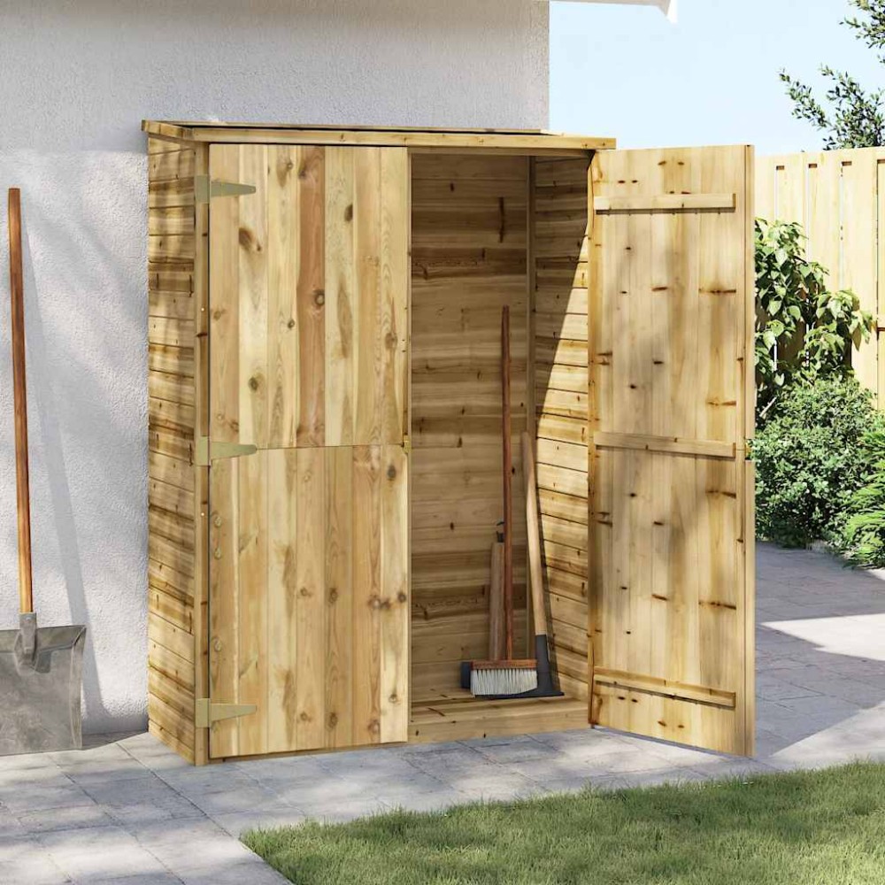 vidaXL Αποθήκη Εργαλείων Κήπου 123x50x171 εκ. Εμποτισμένο Ξύλο Πεύκου