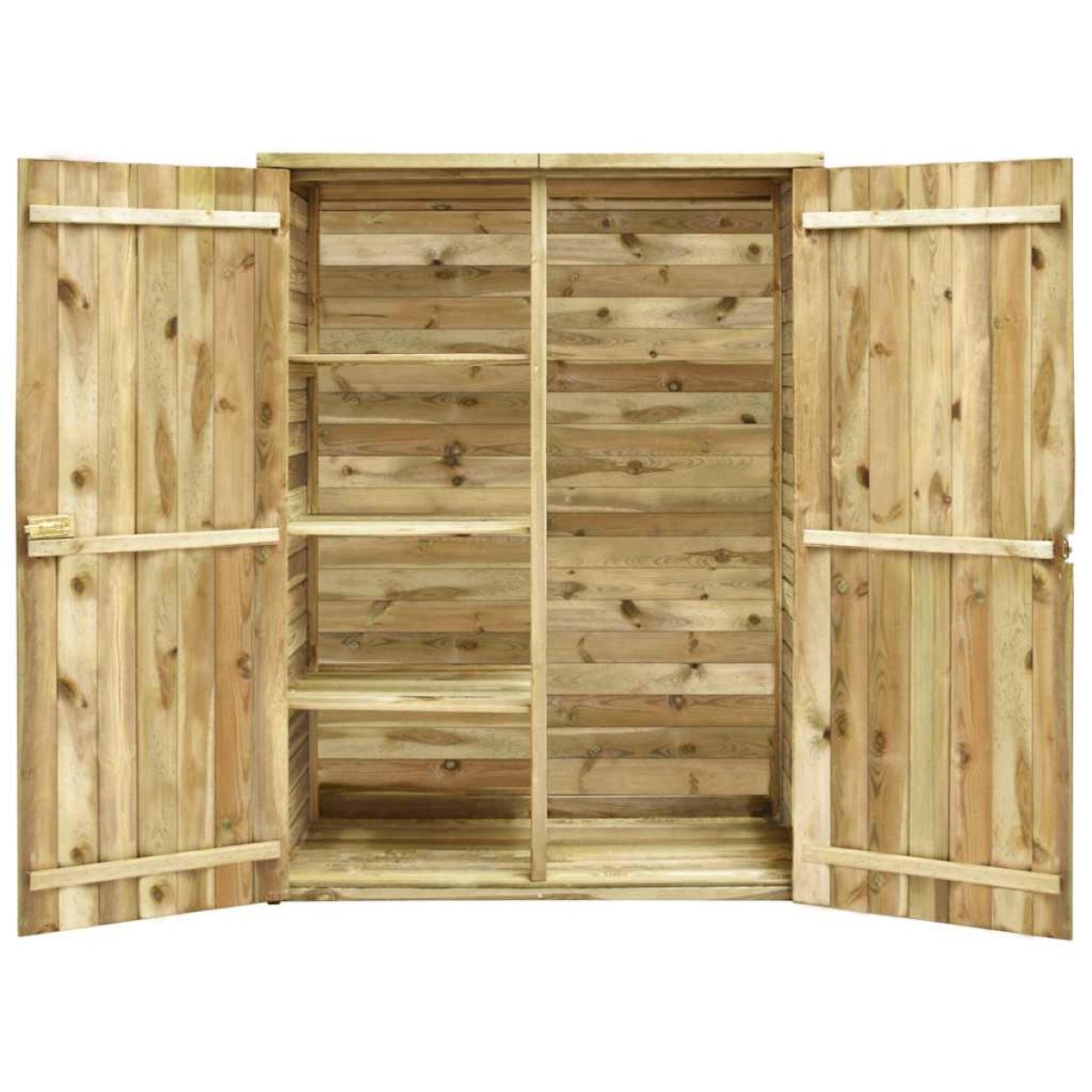 vidaXL Αποθήκη Εργαλείων Κήπου 123x50x171 εκ. Εμποτισμένο Ξύλο Πεύκου