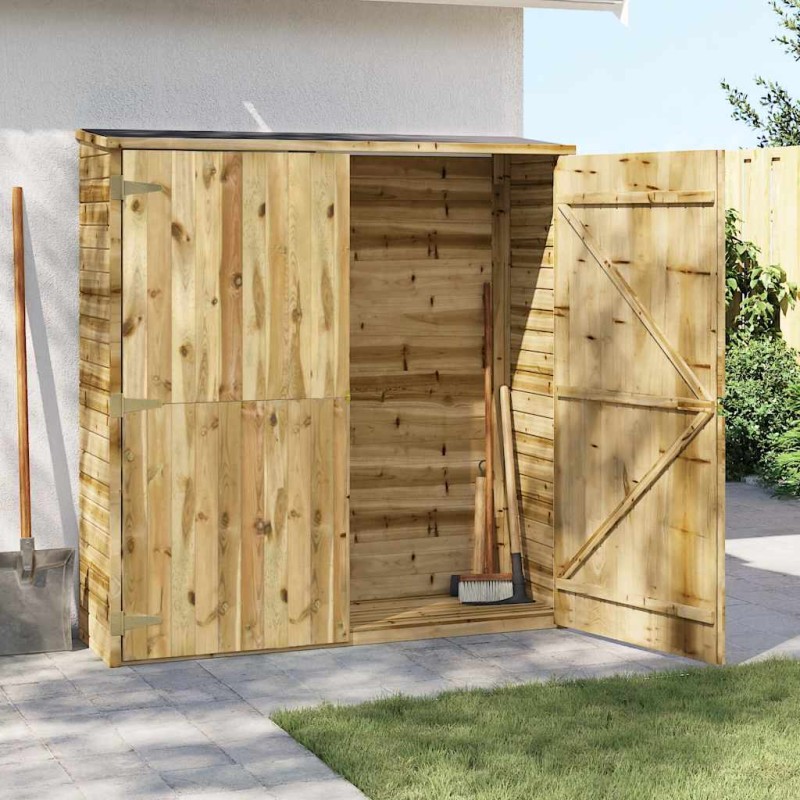 vidaXL Αποθήκη Εργαλείων Κήπου 163x50x171 εκ. Εμποτισμένο Ξύλο Πεύκου